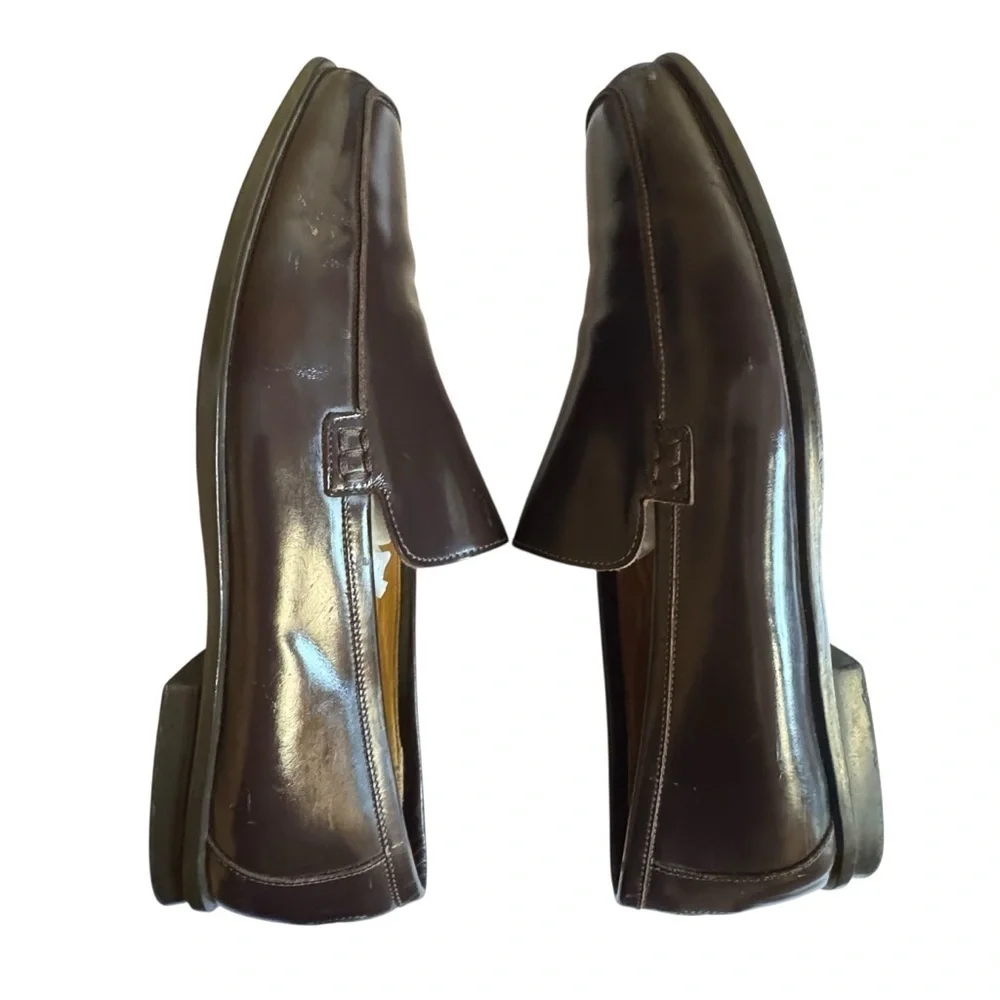 Coach Men’s Brown Leather Jerry Slip-On Loafers Made In Italy Size 11.5D